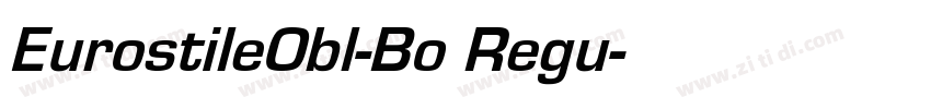 EurostileObl-Bo Regu字体转换